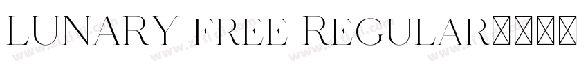 LUNARY free Regular字体转换